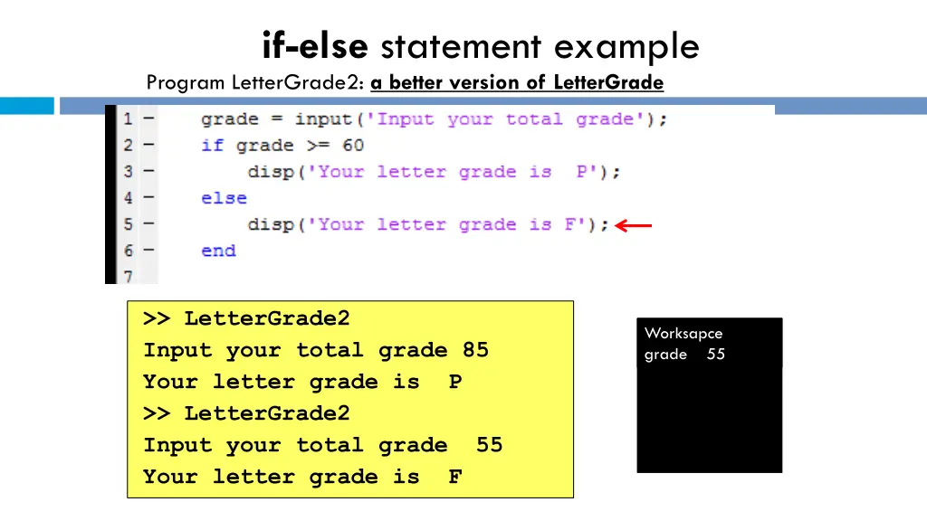 if else statement example 9