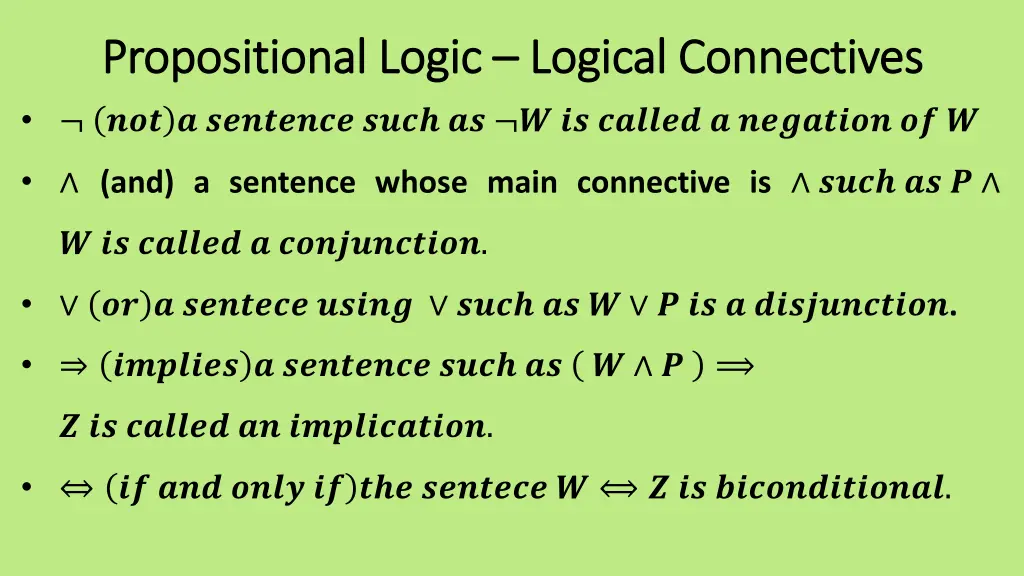 propositional logic propositional logic logical