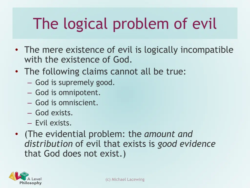 the logical problem of evil 1