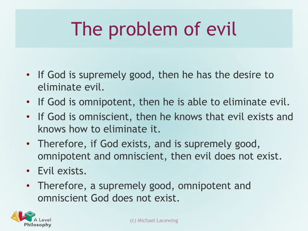 the problem of evil