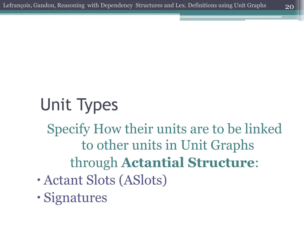 lefran ois gandon reasoning with dependency 17