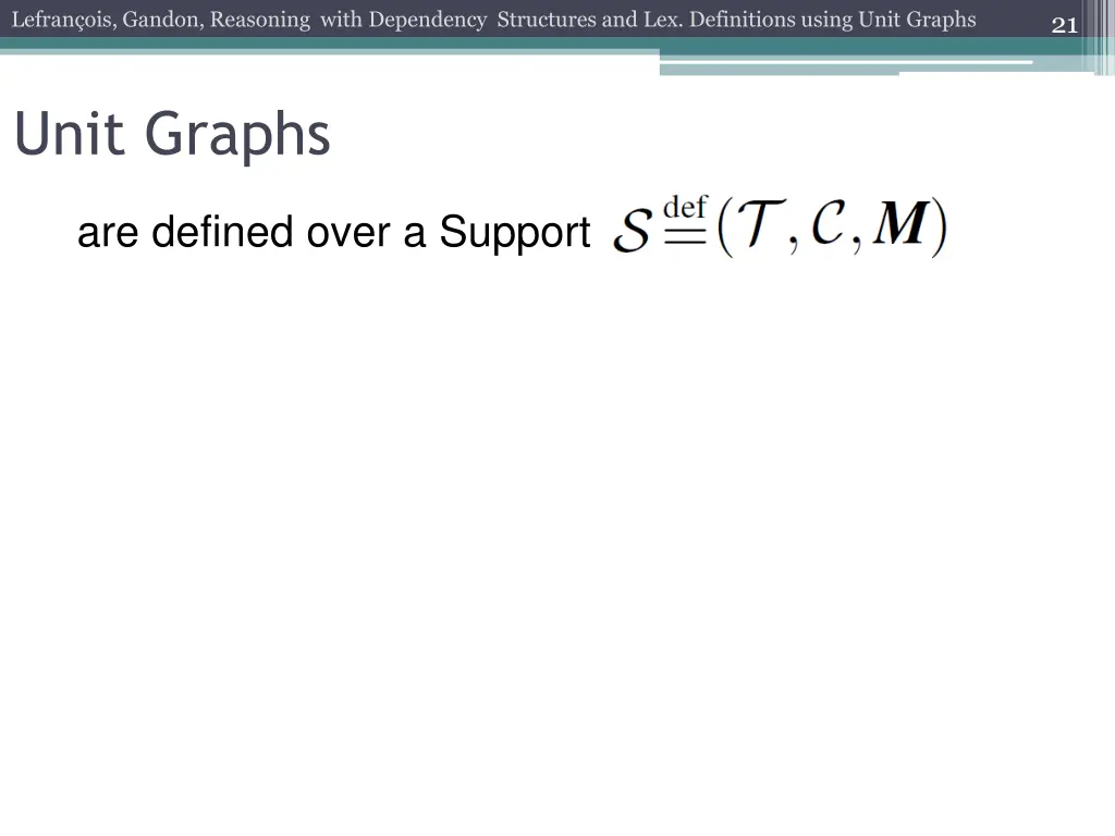 lefran ois gandon reasoning with dependency 18