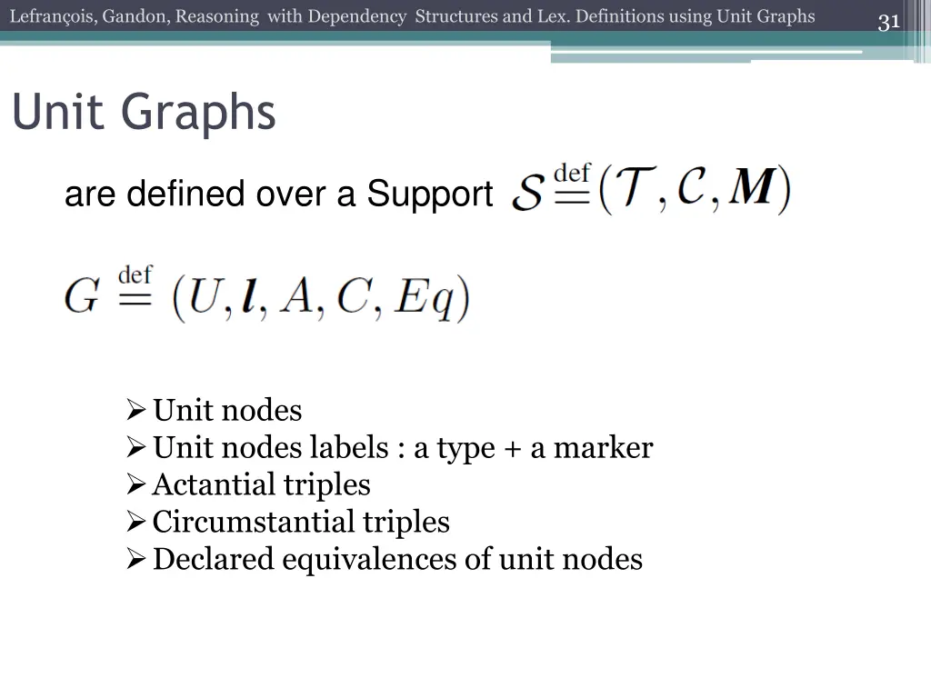 lefran ois gandon reasoning with dependency 28