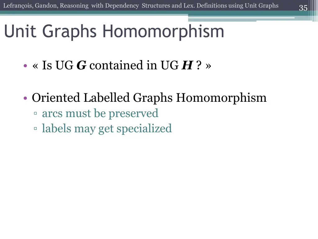 lefran ois gandon reasoning with dependency 31