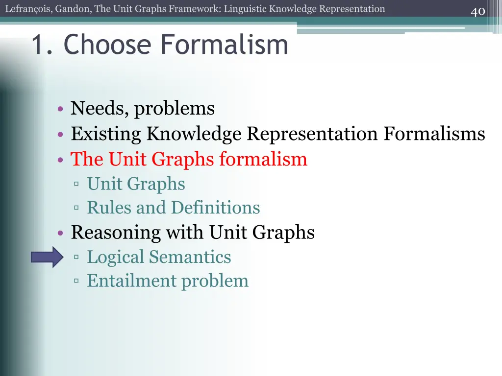 lefran ois gandon the unit graphs framework 2