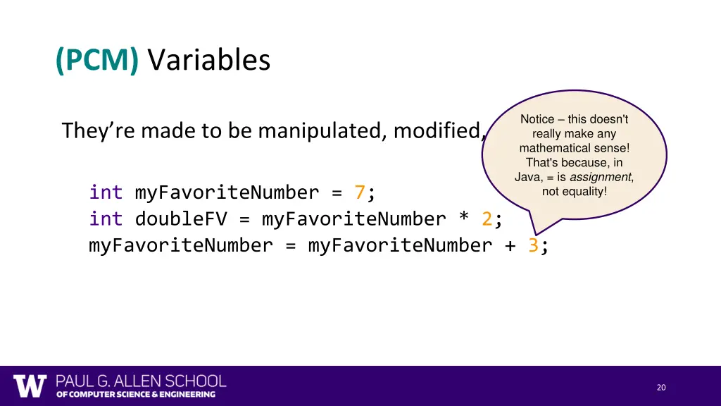 pcm variables 1