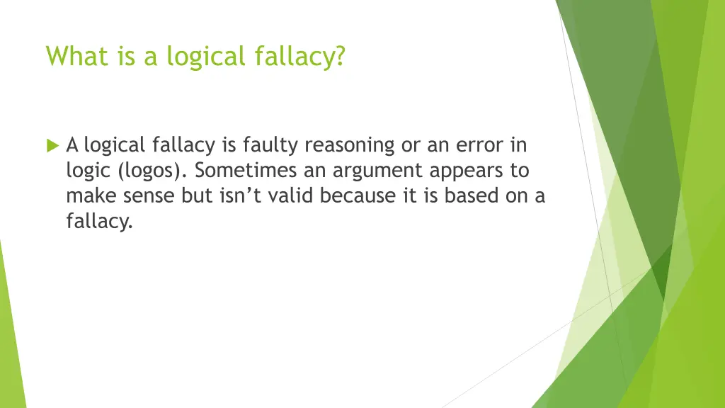 what is a logical fallacy