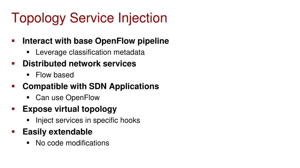 topology service injection