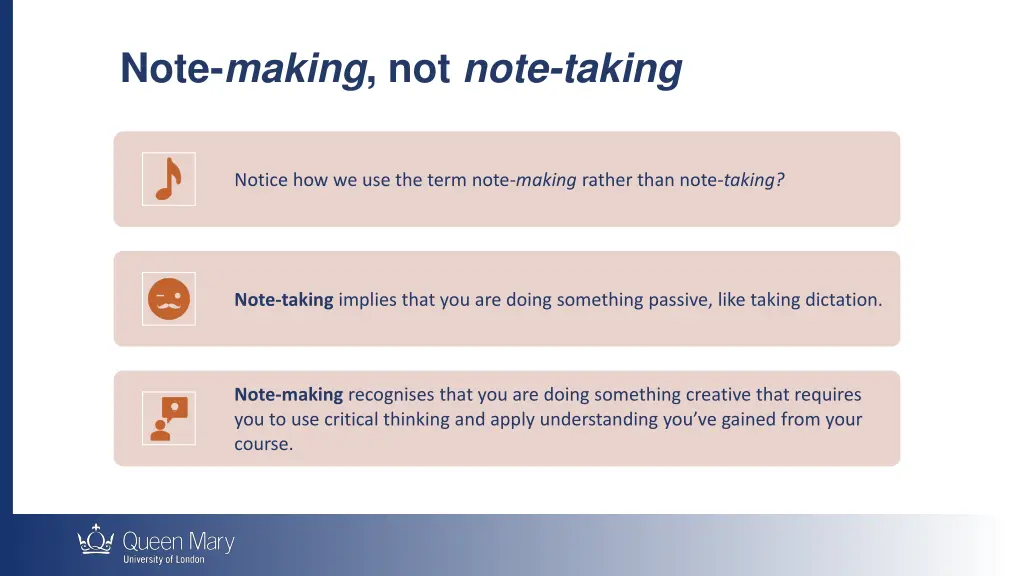note making not note taking