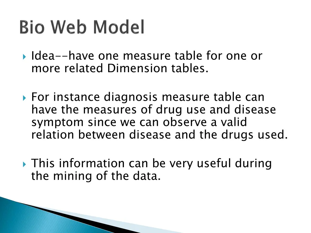 idea have one measure table for one or more