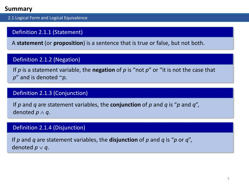 summary 1