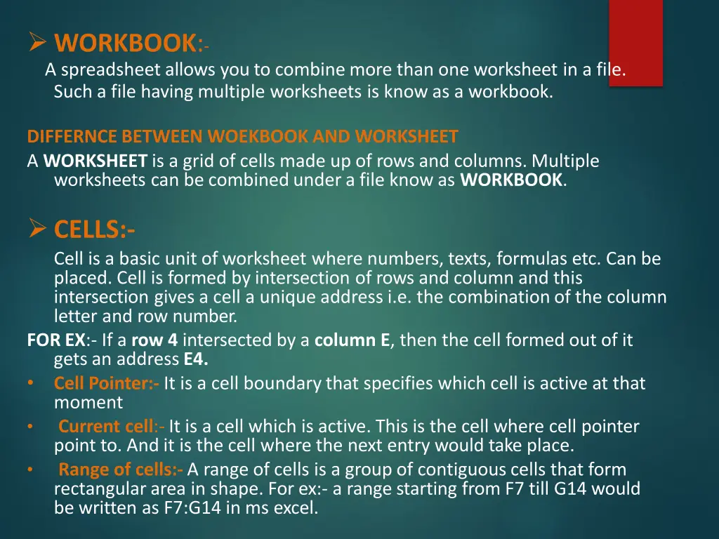 workbook a spreadsheet allows youto combinemore