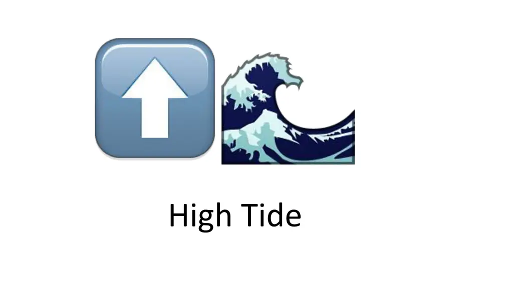 high tide