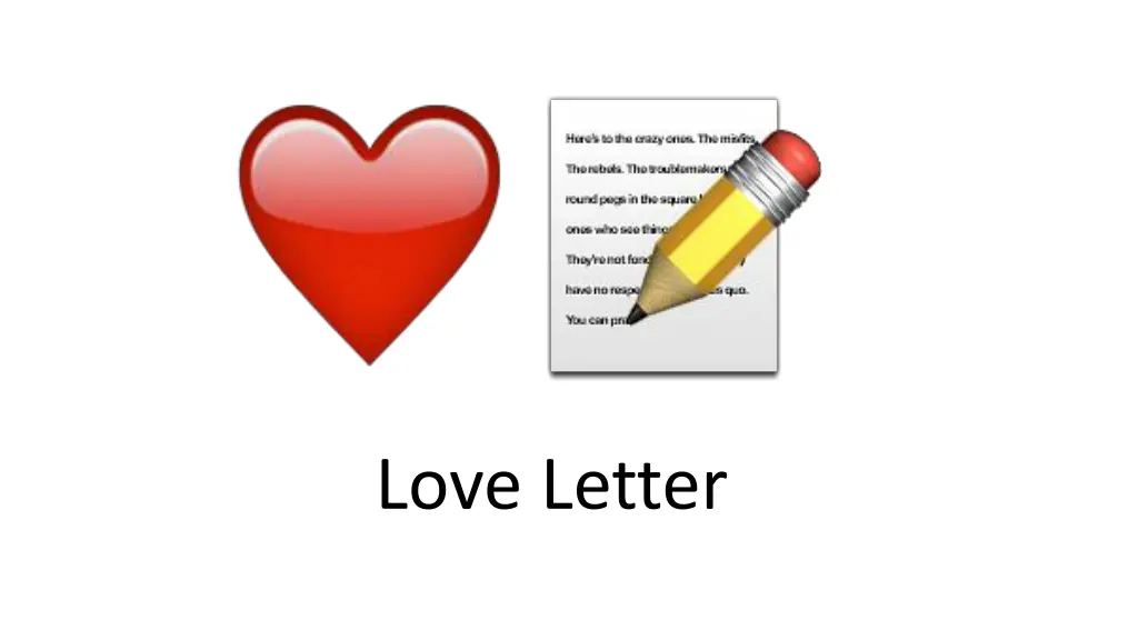 love letter