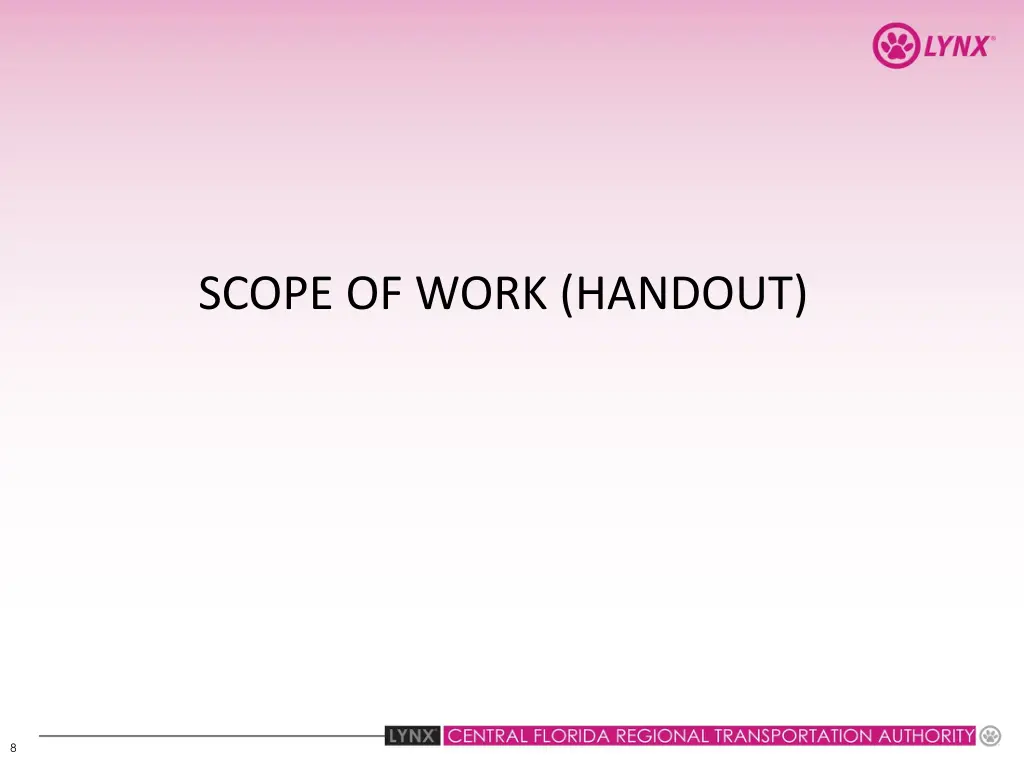 scope of work handout