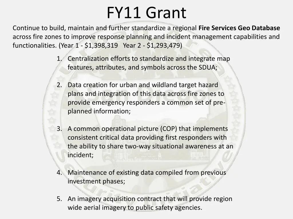 fy11 grant