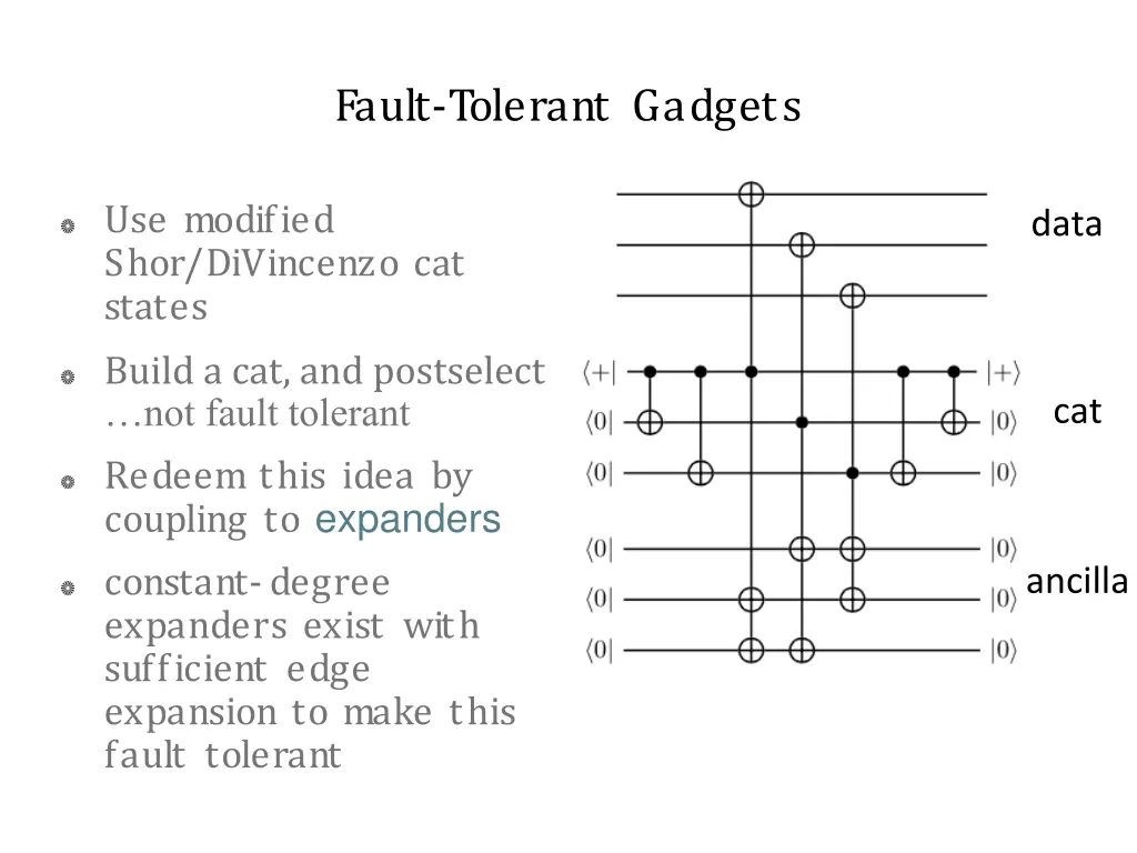 fault tolerant gadgets