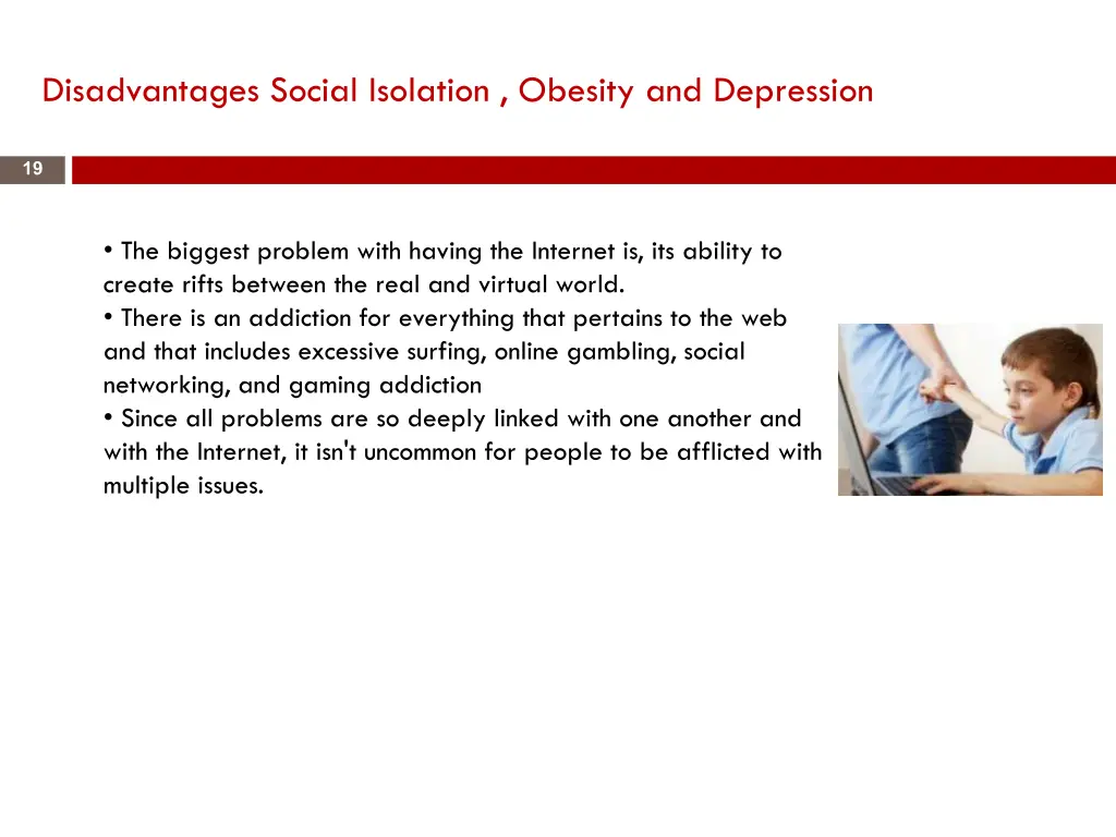 disadvantages social isolation obesity