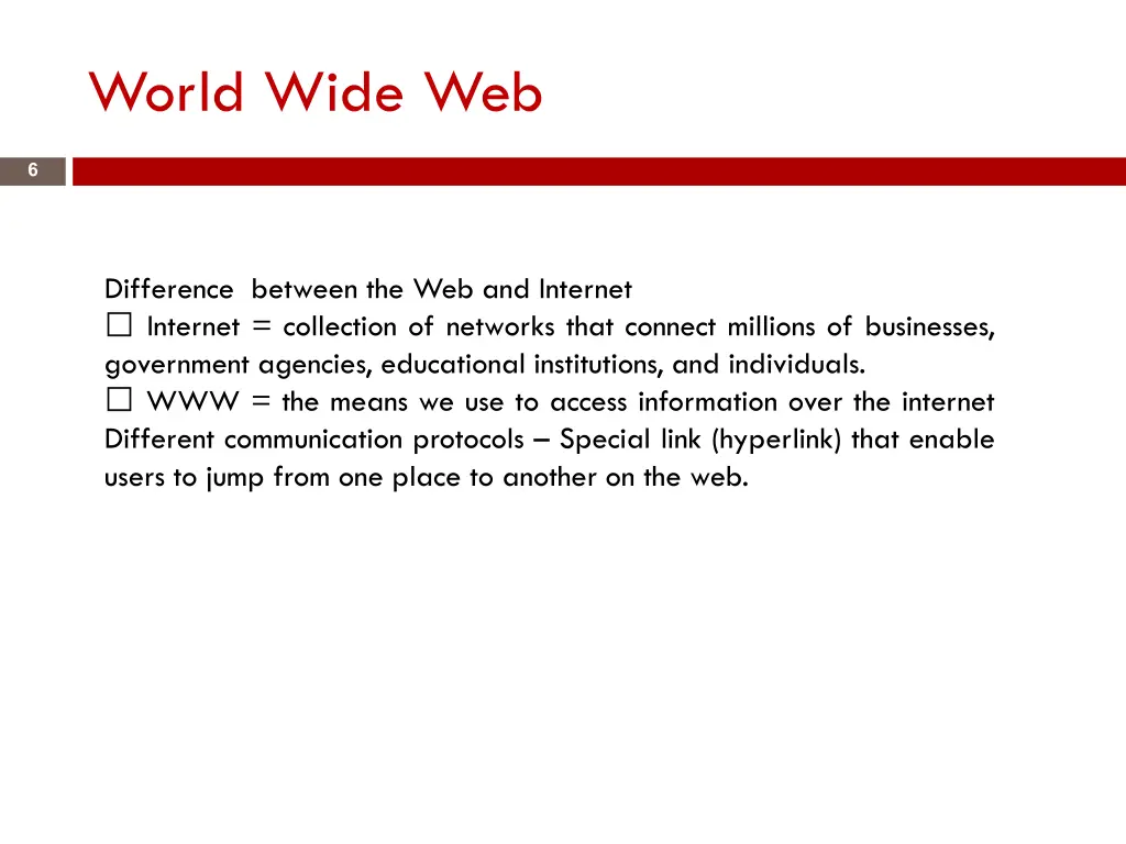 world wide web 1