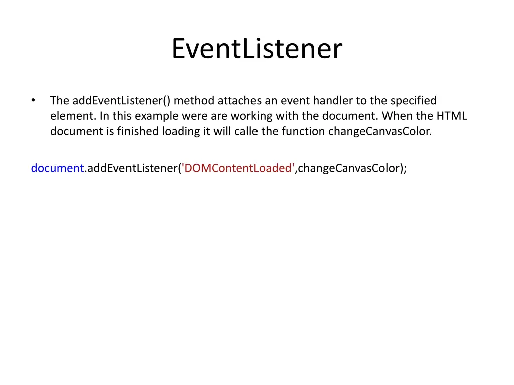 eventlistener