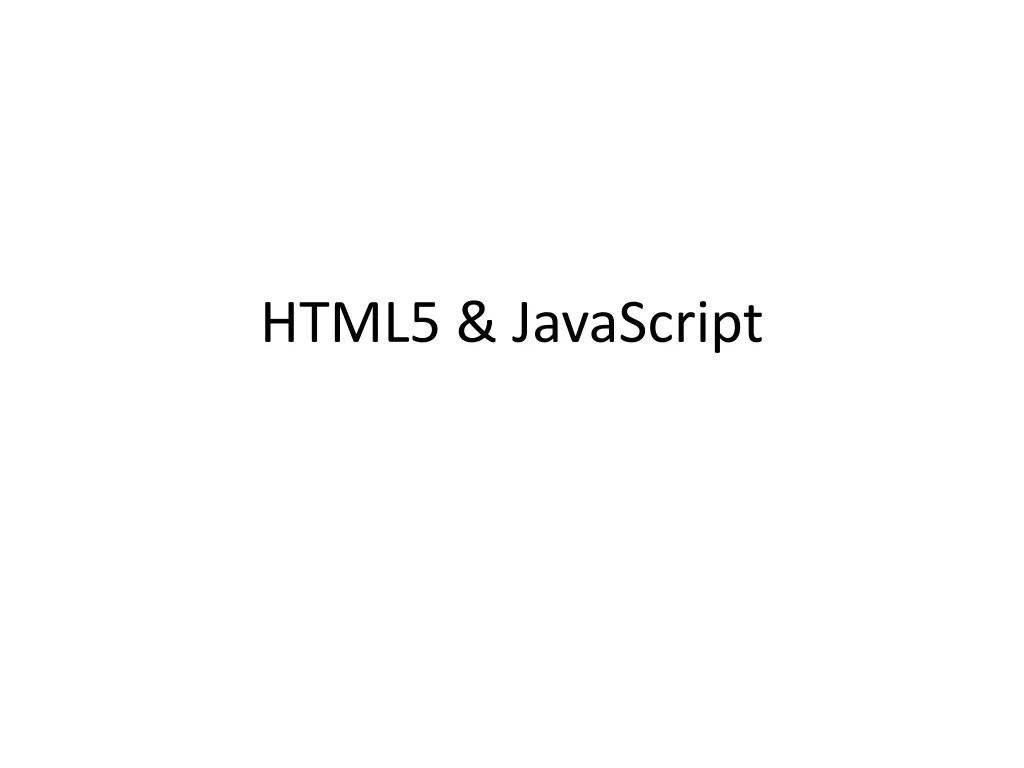 html5 javascript