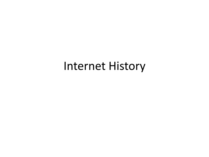 internet history