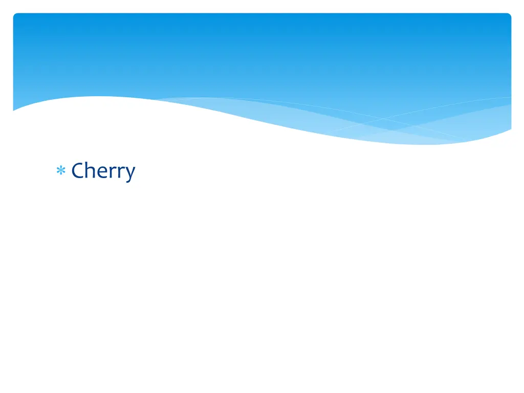 cherry