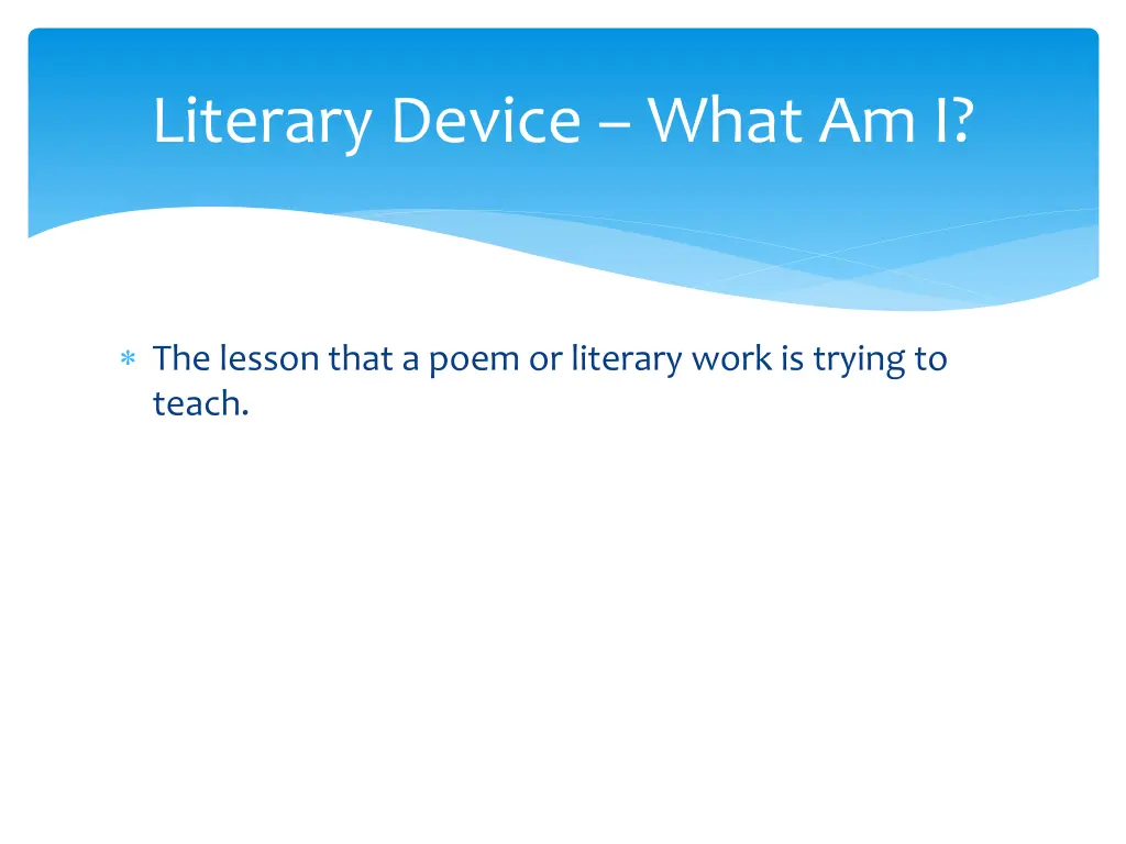 literary device what am i 1