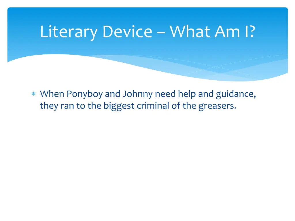 literary device what am i