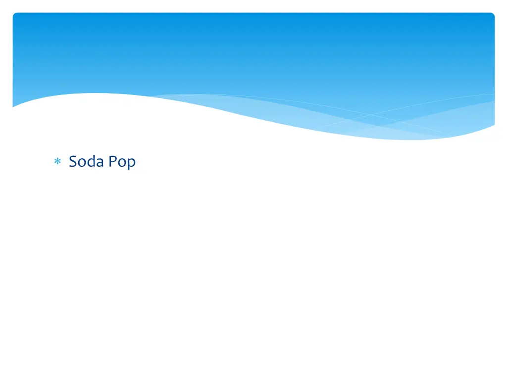 soda pop