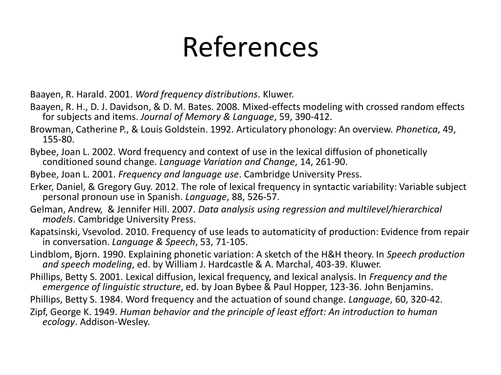 references