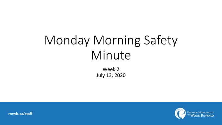 monday morning safety minute