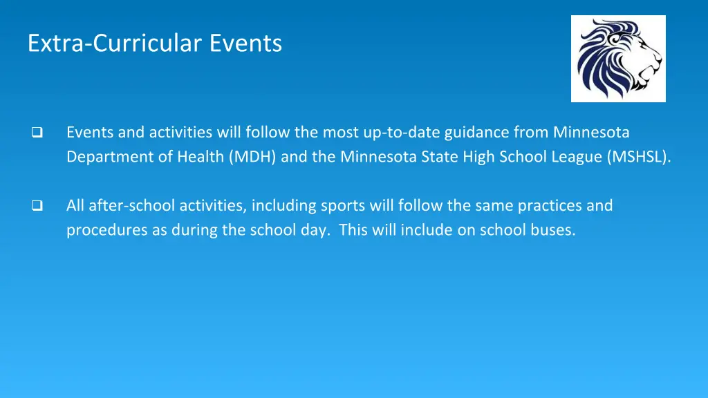 extra curricular events