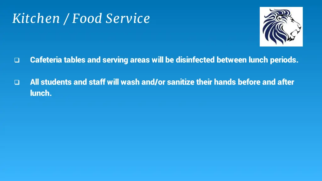 kitchen food service