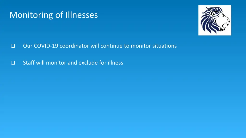 monitoring of illnesses