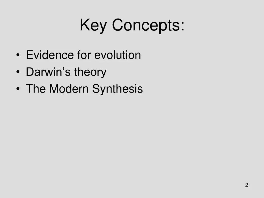 key concepts