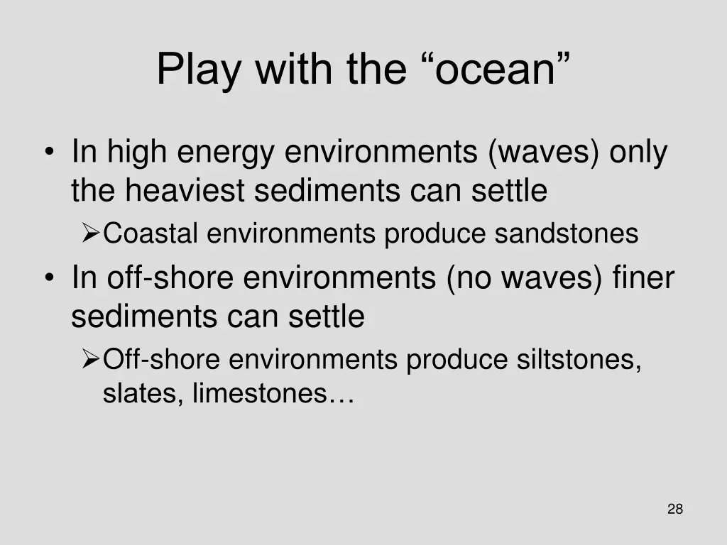 play with the ocean