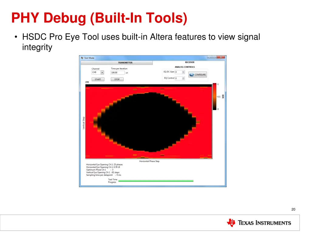 phy debug built in tools