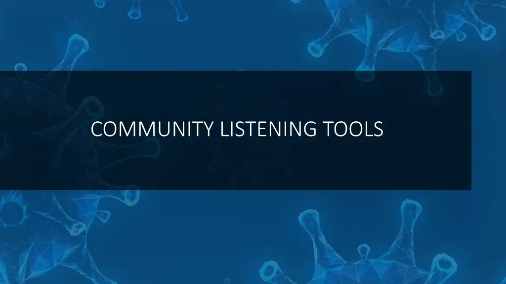 community listening tools