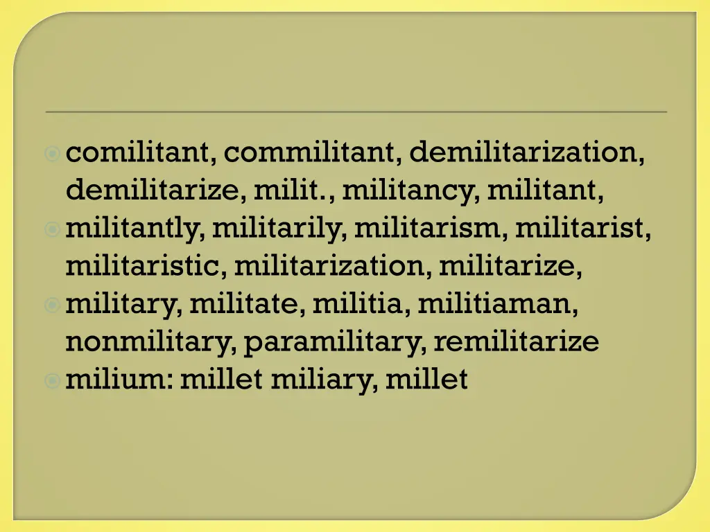 comilitant commilitant demilitarization