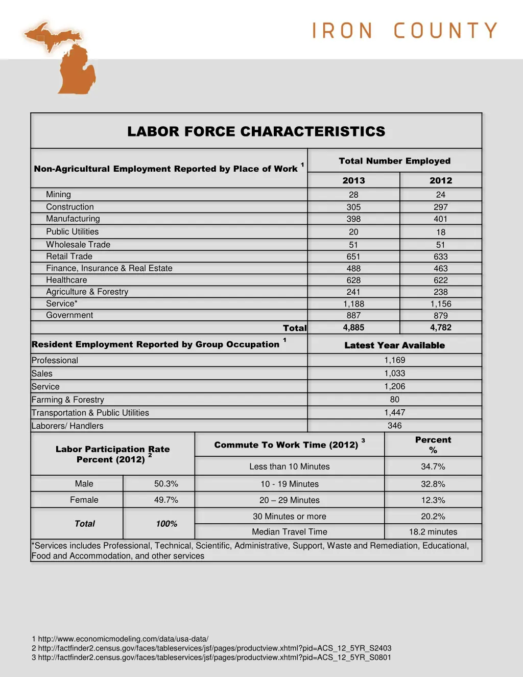 labor force characteristics