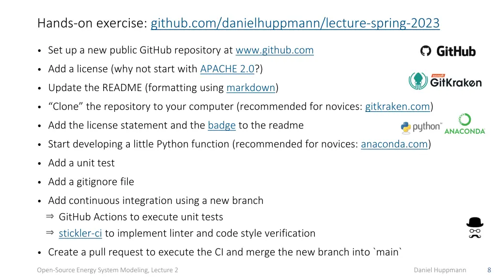 hands on exercise github com danielhuppmann