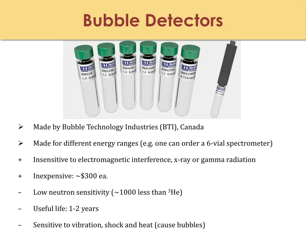 bubble detectors