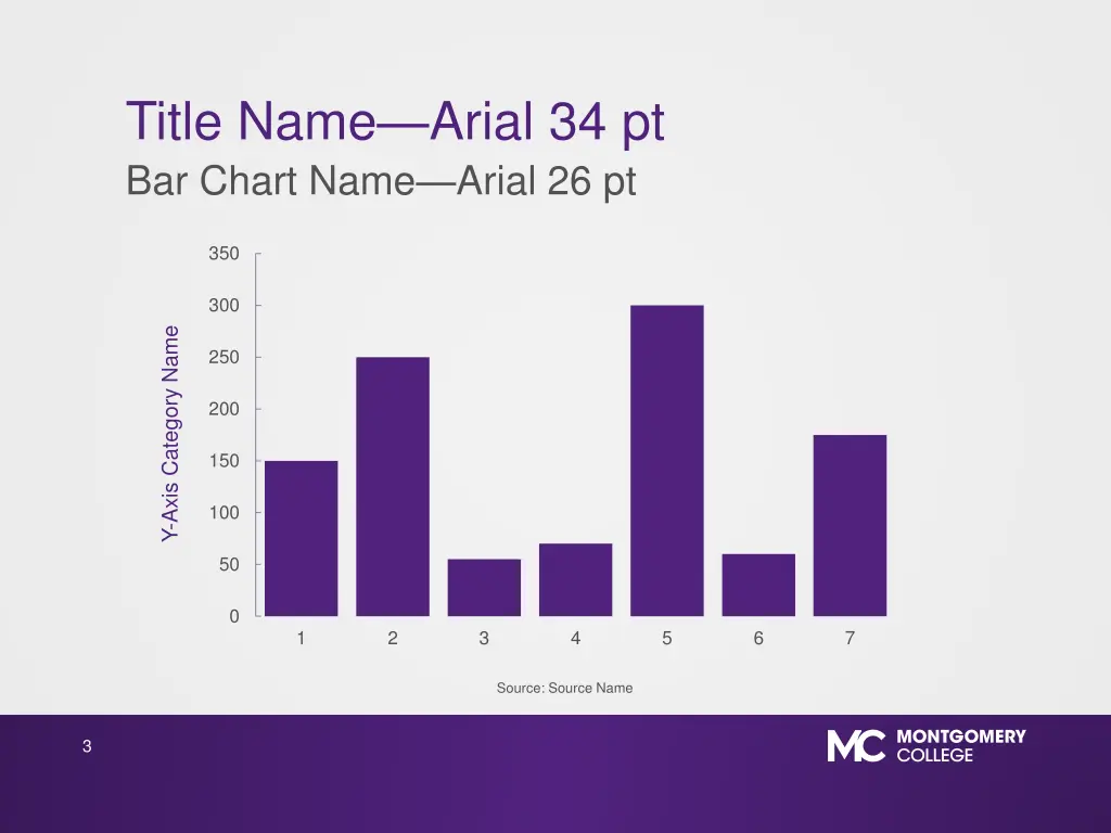 title name arial 34 pt bar chart name arial 26 pt