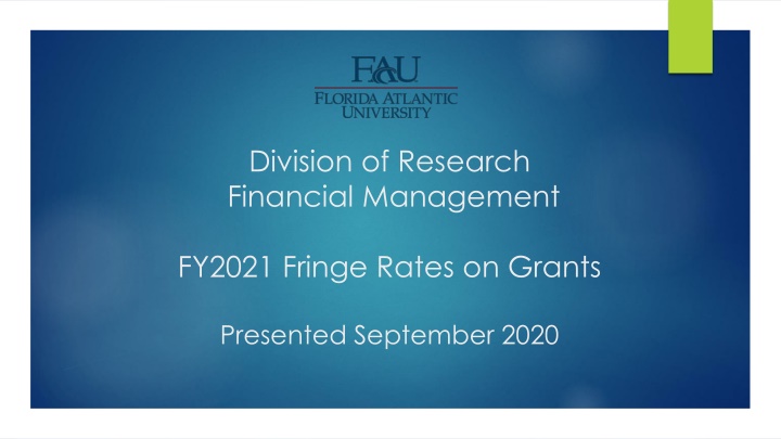 division of research financial management