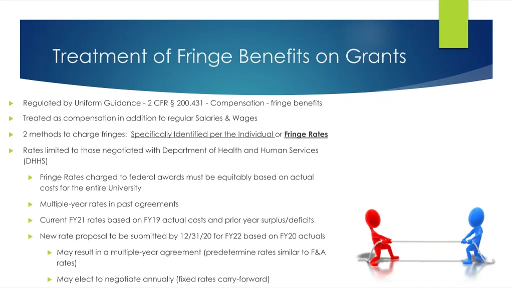 treatment of fringe benefits on grants