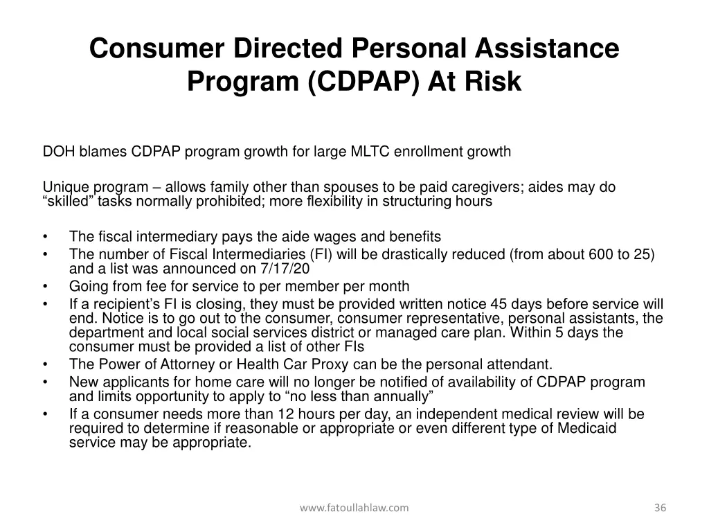 consumer directed personal assistance program