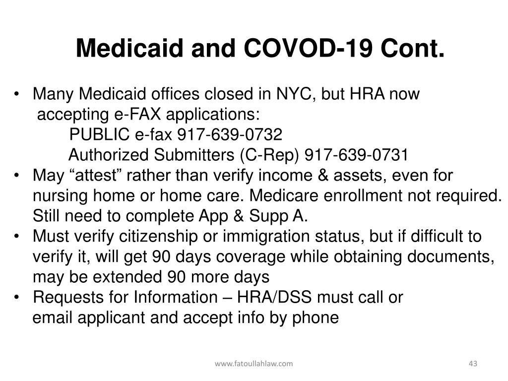 medicaid and covod 19 cont