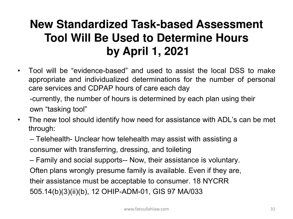 new standardized task based assessment tool will