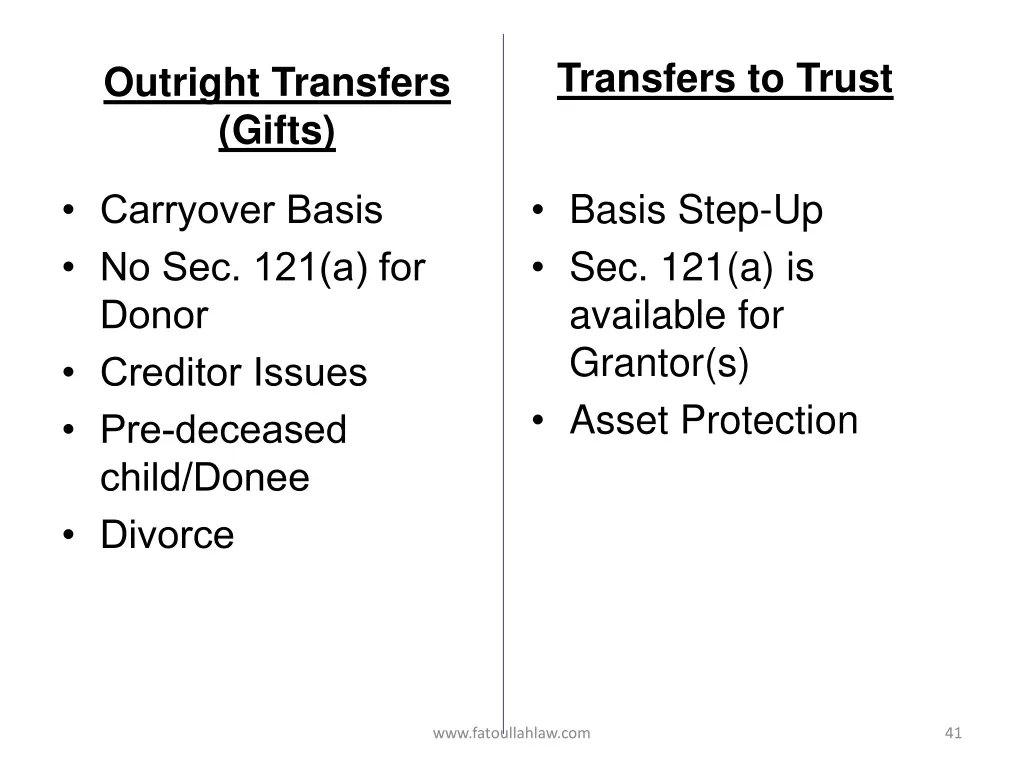 transfers to trust